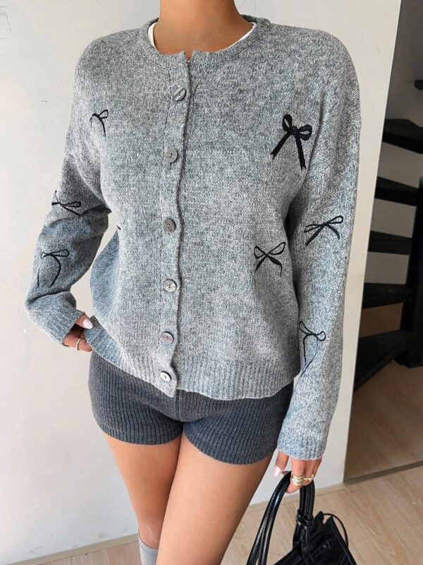 Gray Wool Cardigan