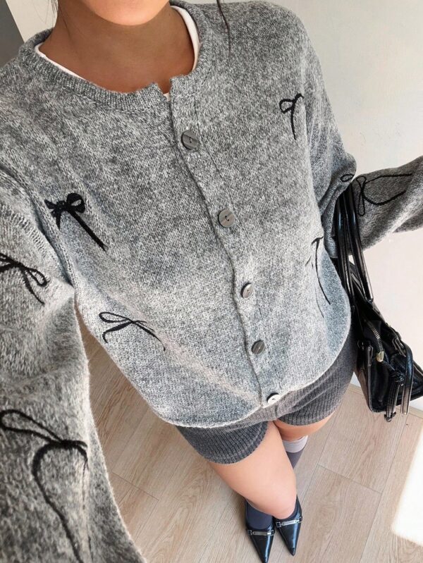 Gray Wool Cardigan