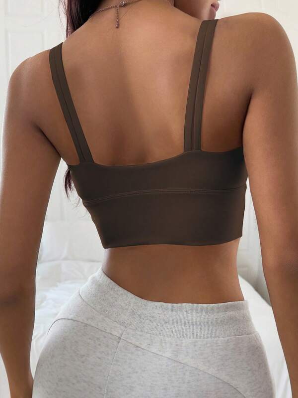 Solid Color Sports Bra