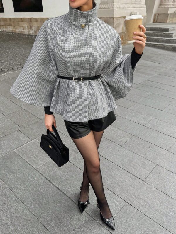 Wool Metal Buttons Coat