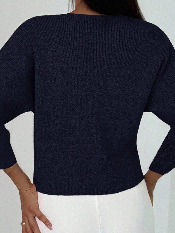 V Neck Long Sleeve Button Cardigan