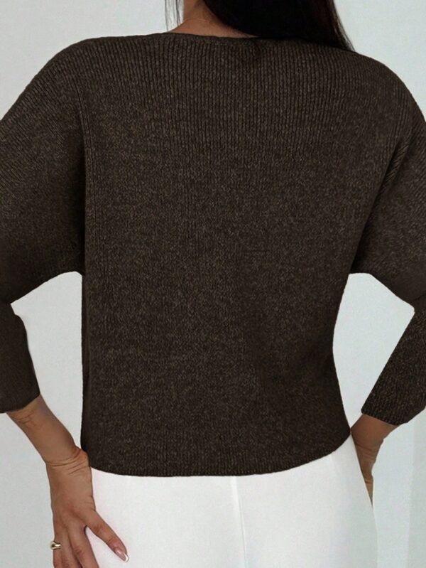 V Neck Long Sleeve Button Cardigan
