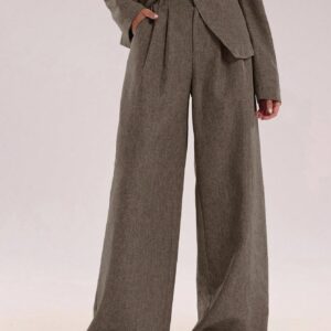 Elegant Commuter Casual Straight Leg Pants