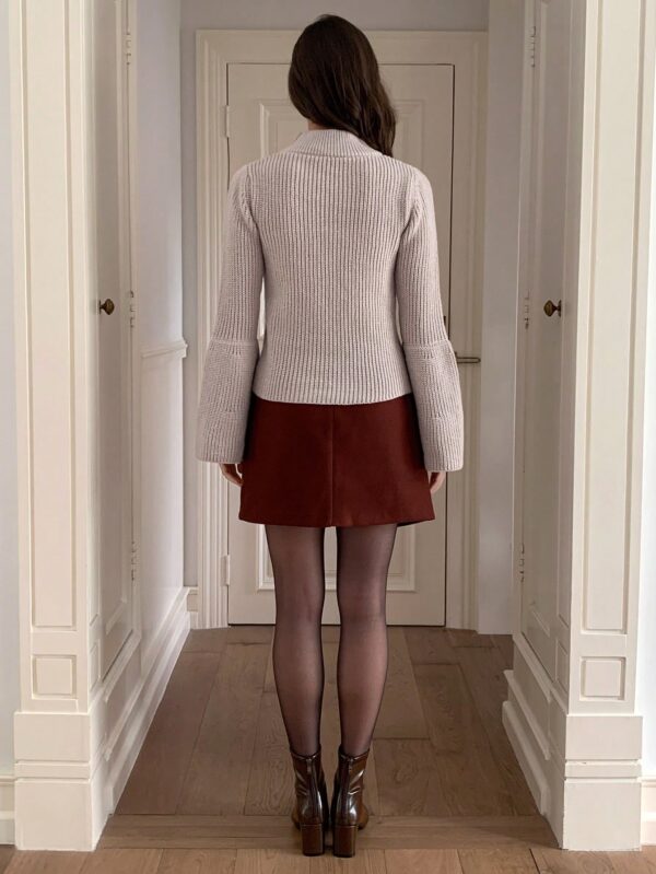 Bell Sleeve Crew Neck Sweater