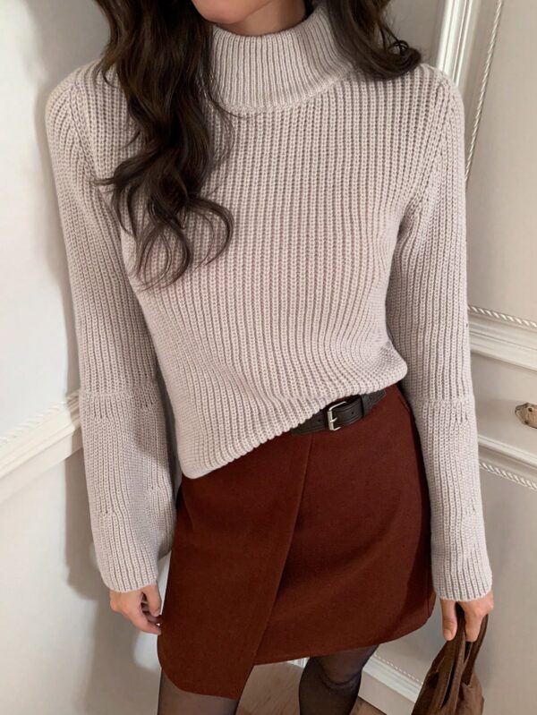Bell Sleeve Crew Neck Sweater