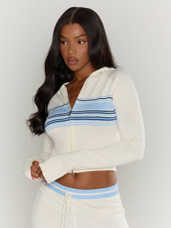 Knit Striped Fitted Top