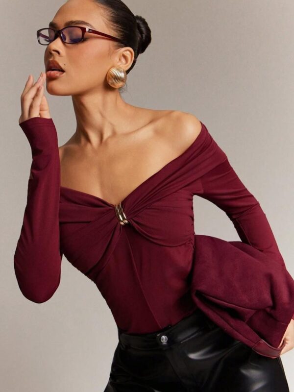 Off-Shoulder Sexy Long Sleeve Top