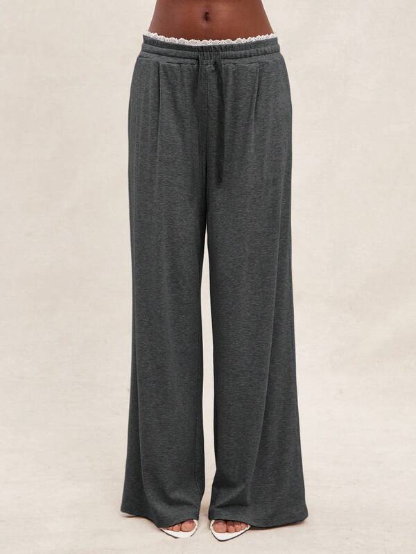 Wide Leg Basic Sweatpants