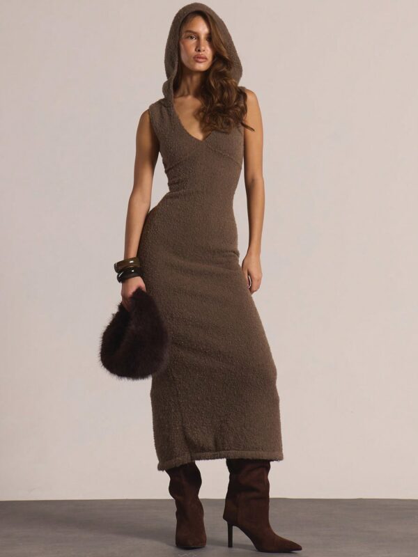 Sleeveless Knit Split Maxi Dress
