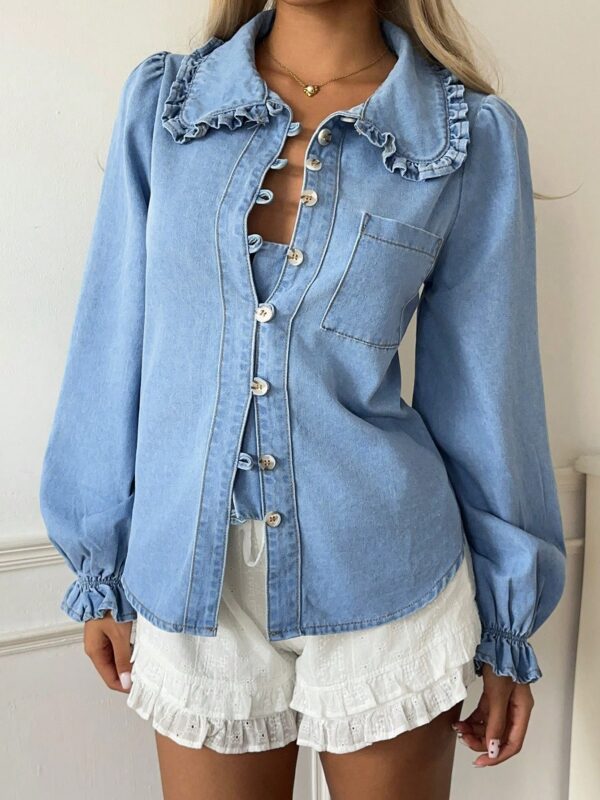 Denim Blouse Shirt
