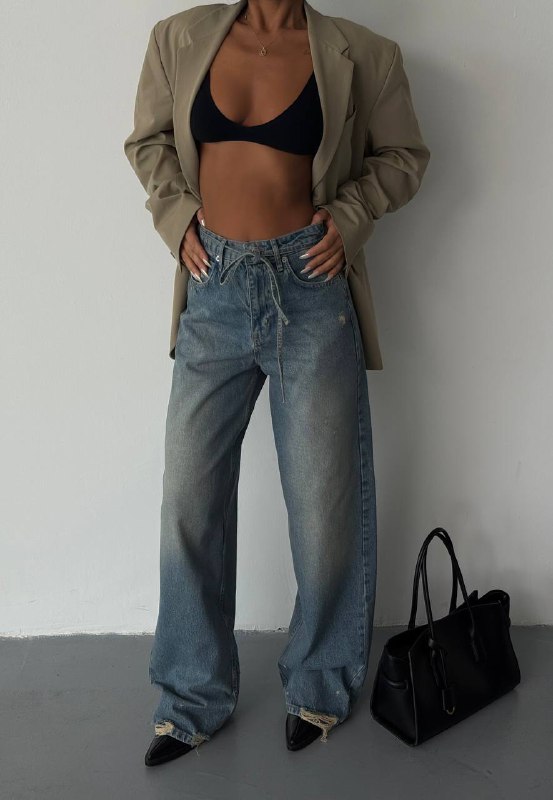 Waist Tie Monica Jeans