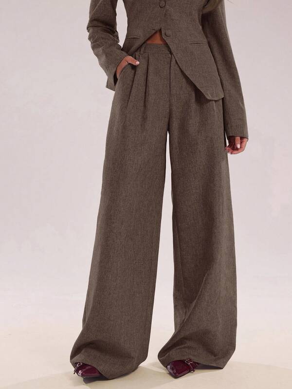 Elegant Commuter Casual Straight Leg Pants