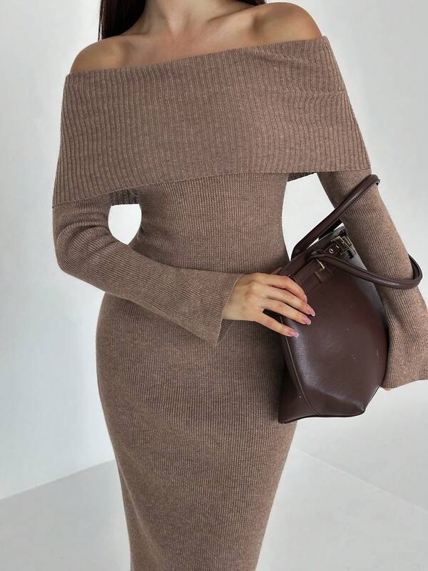 Brown Bodycon Dress