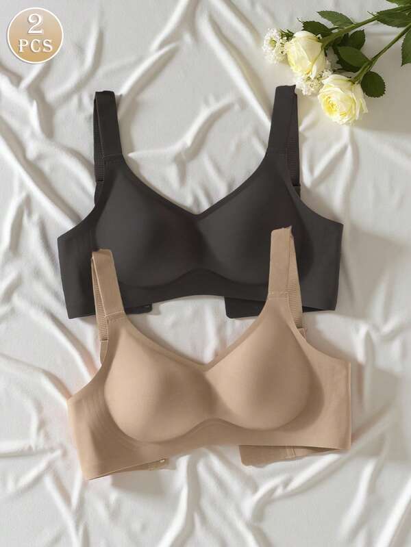 2pcs/Set Minimalist Comfortable Sports Bras
