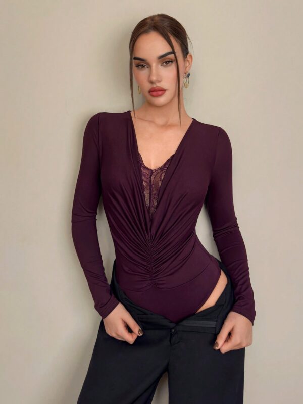 Lace Patchwork Bodysuit