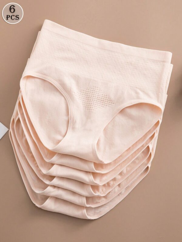 6pcs Comfortable Seamless High Waist Panties