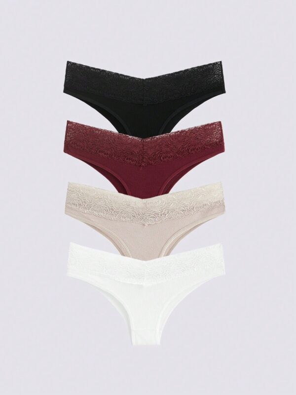 5 Pcs Lace Comfortable Panties