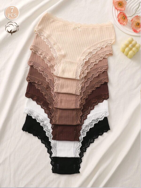 7pcs Comfortable Cotton Panties Set