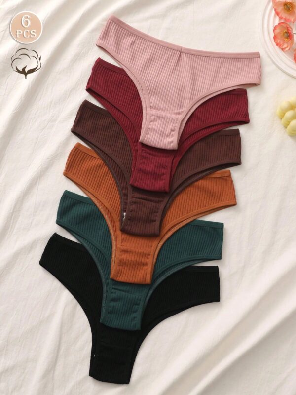 6pcs  Breathable Cotton Panties