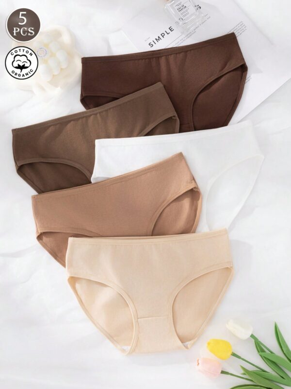 5pcs Comfortable Low Waist Panties