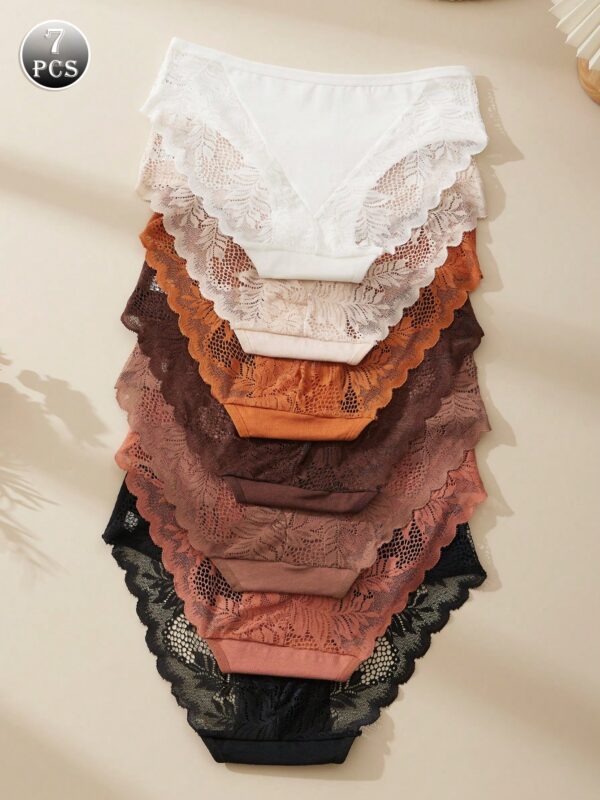 7pcs Mid-Rise Triangle Underwear Panties