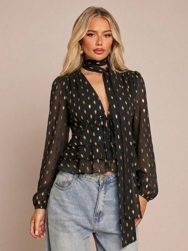 Elegant Casual Blouse Shirt