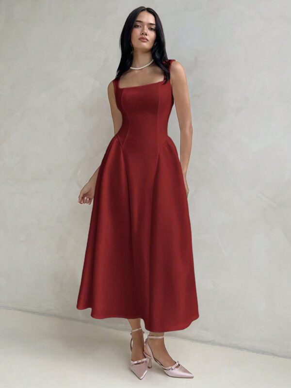 A-Line Ruffle Collar Bodycon Dress