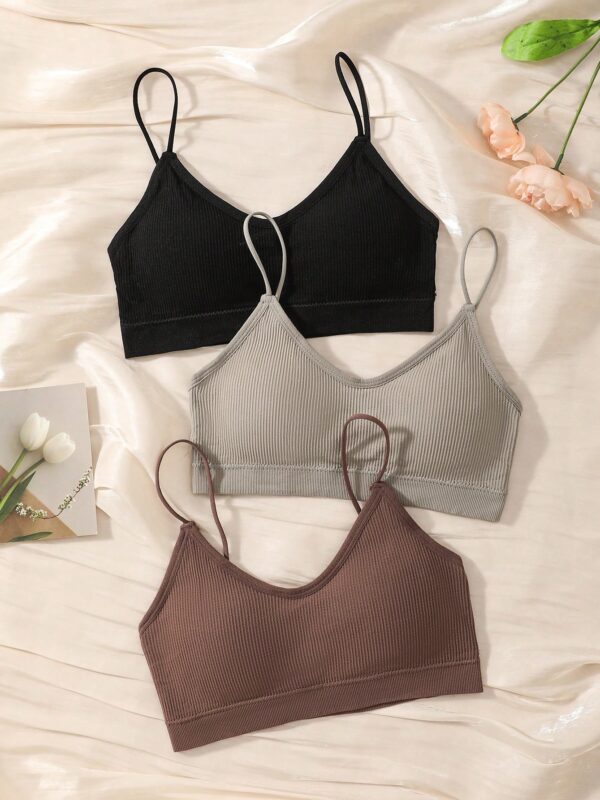 3pcs Set Backless Camisole Bras Wireless