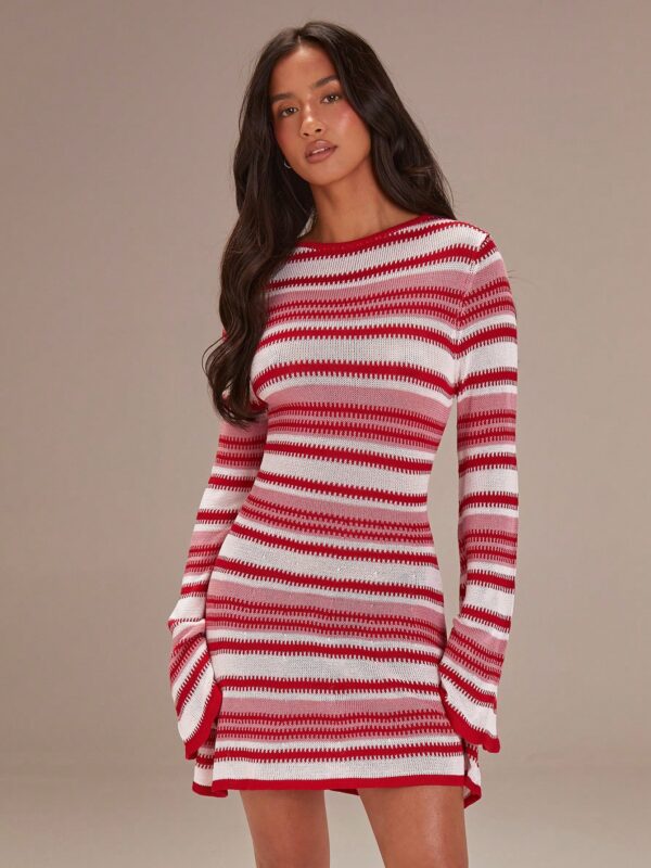 Casual Knit Sweater Coverup Dress