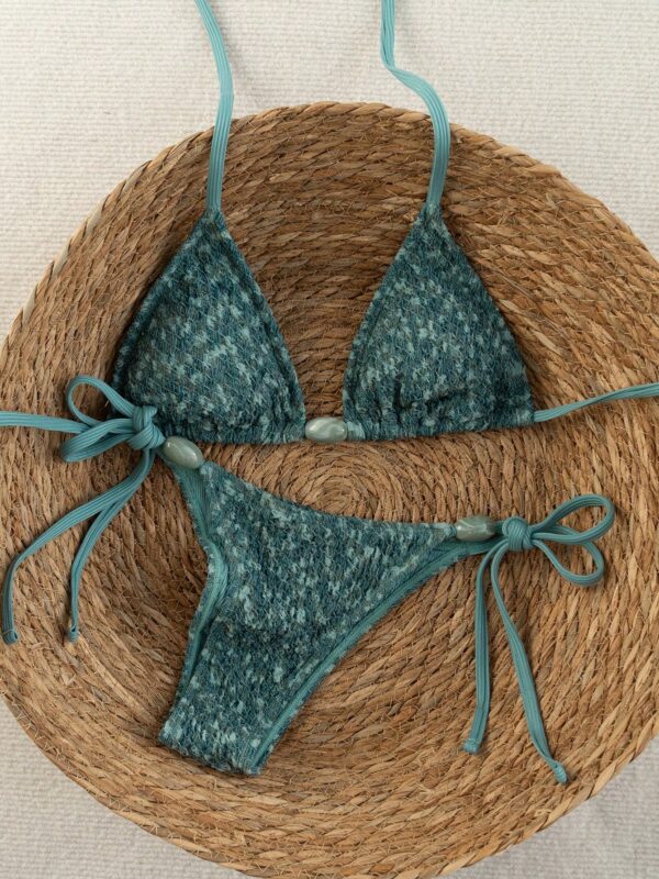 Tie Thong Bikini Two-Piece Swimwear