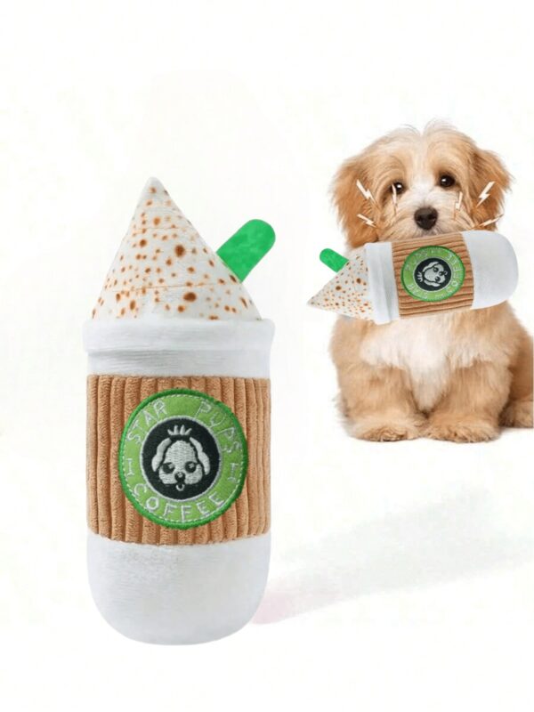 1pc Cup-Shaped Plush Squeaky Dog Doll