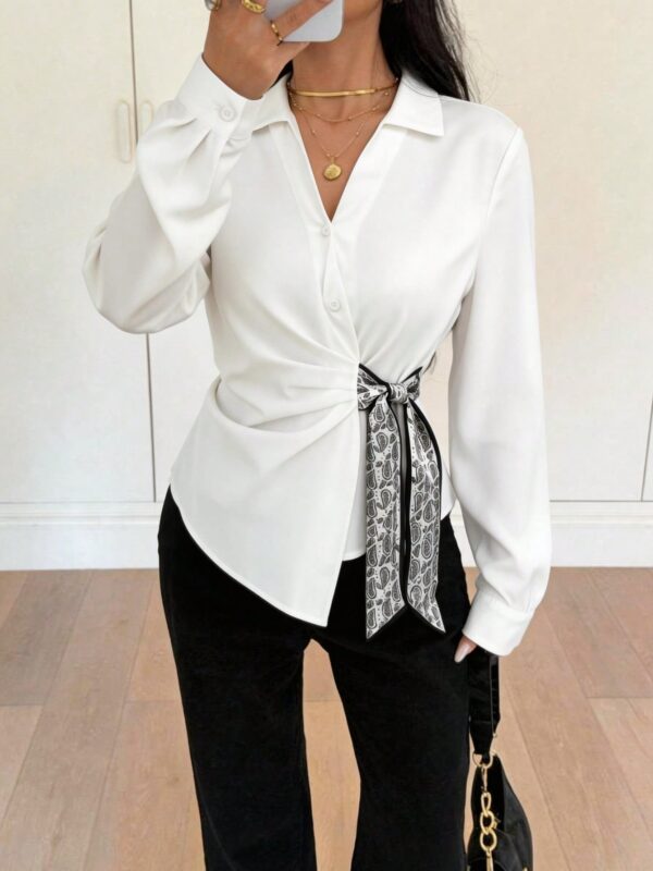 Long Sleeve Blouse Top