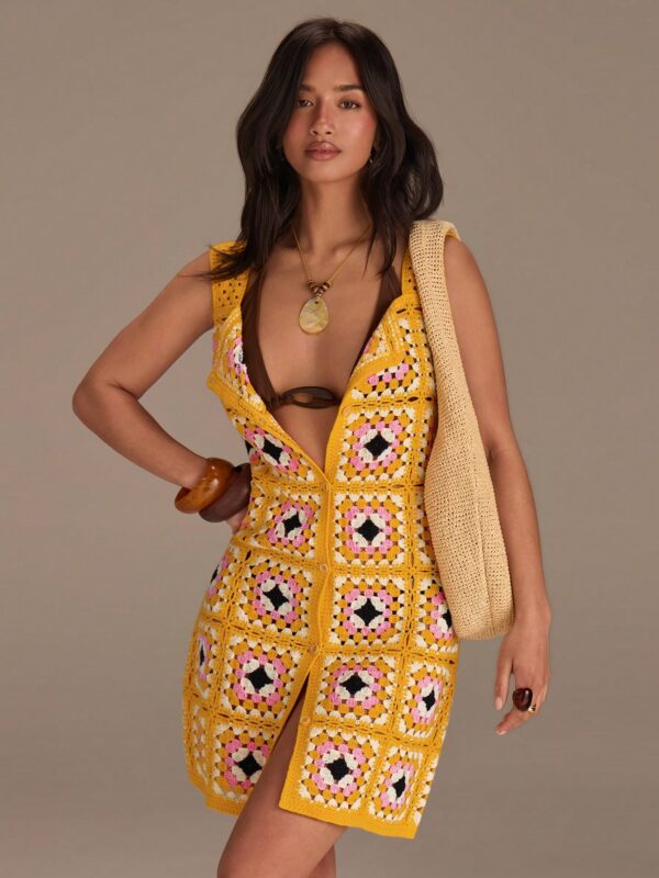 Sleeveless Mini Coverup Dress