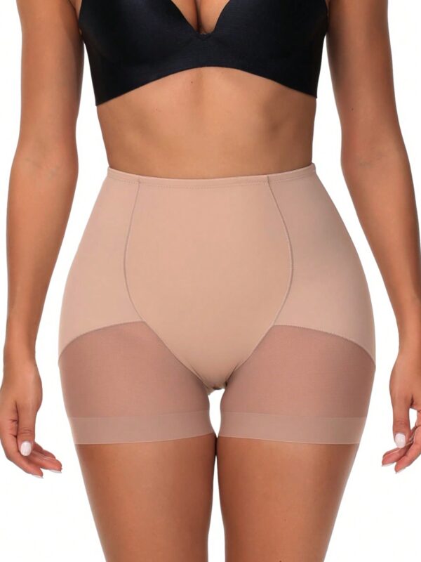 Mesh Patchwork High Waist Shapewear