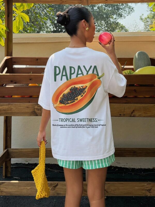 Papaya Fruit Oversized T-Shirt
