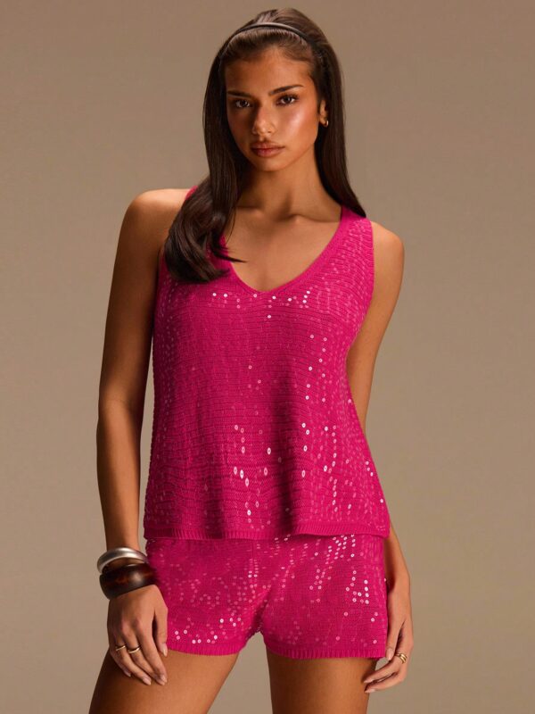 2pcs Top And Shorts Set