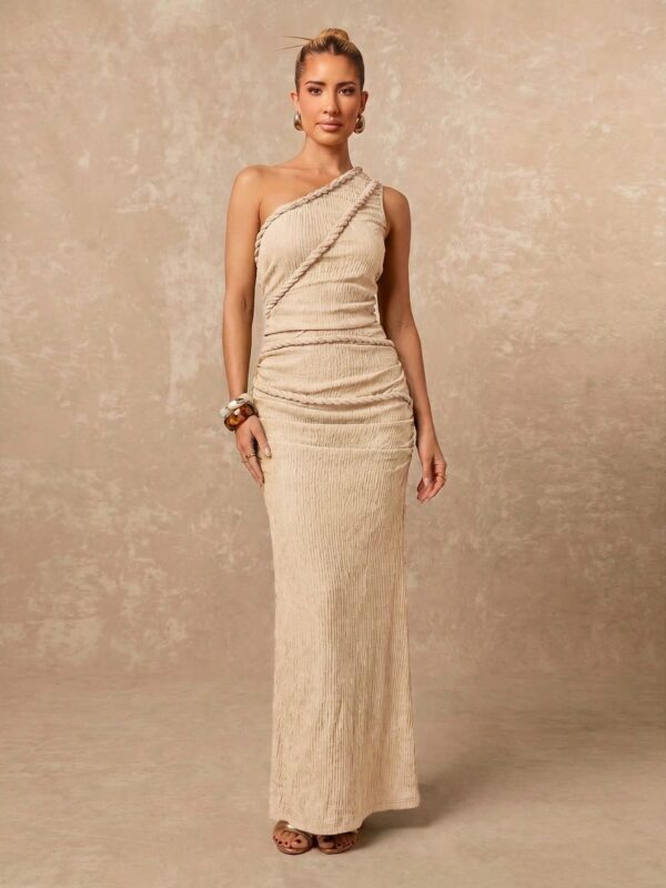 One Shoulder Maxi Dress
