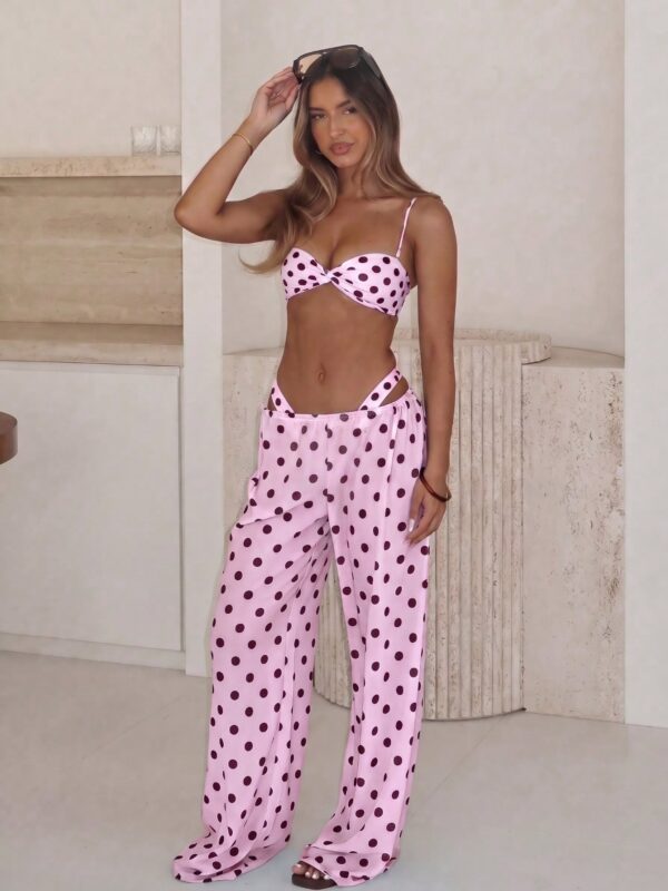 3Pc/s Polka Dot Bikini Set