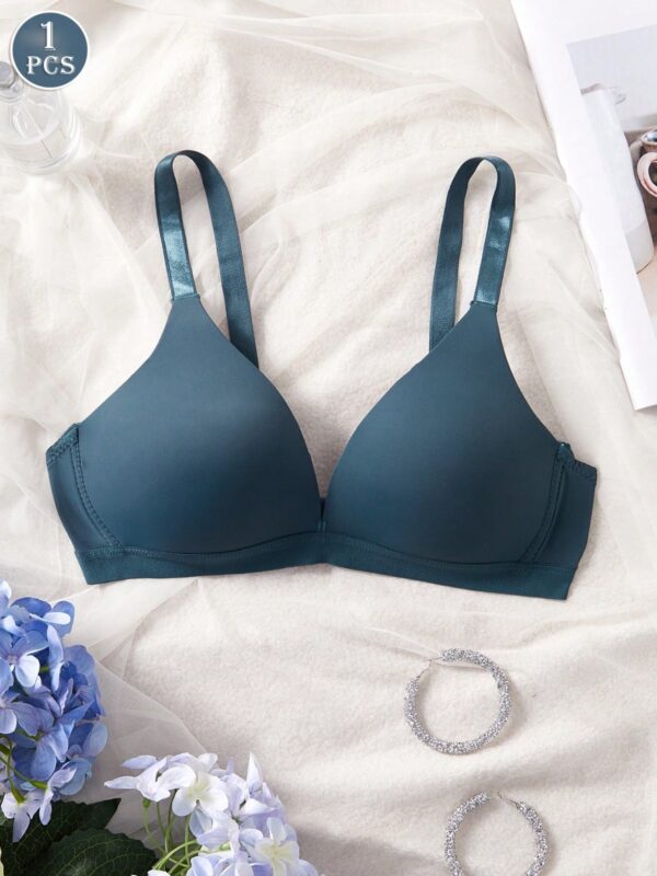 1pc Solid Underwear Bra