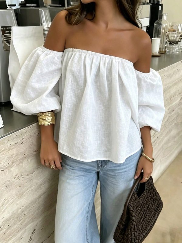 Off Shoulder Loose Versatile Top