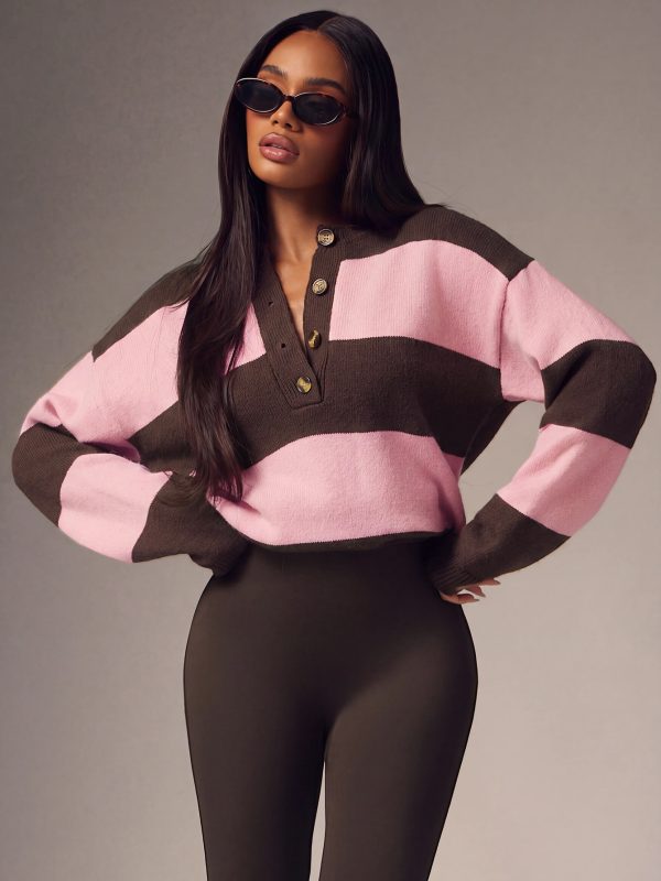 Crew Neck Drop Shoulder Long Sleeve
