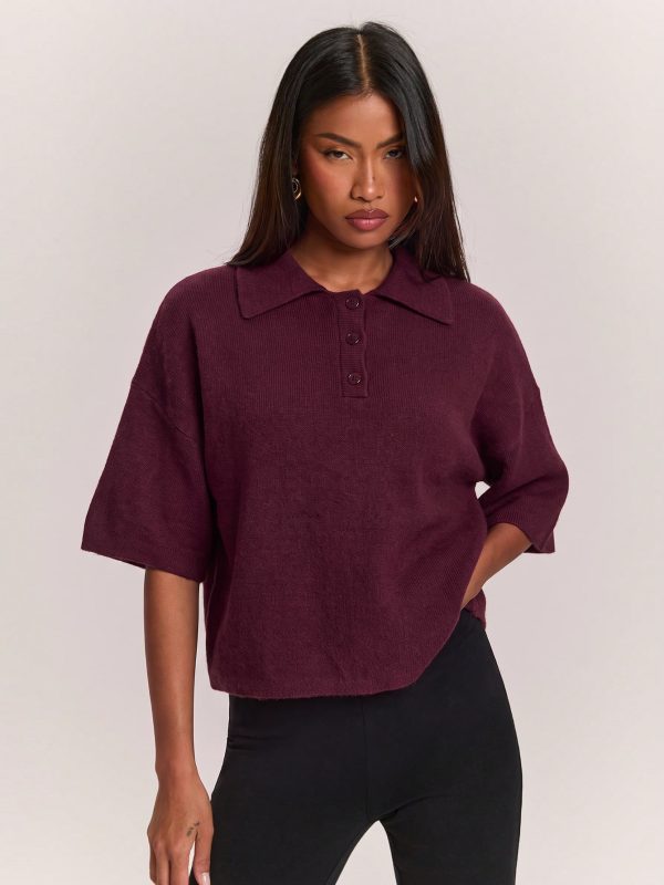 Polo Collar Sweater